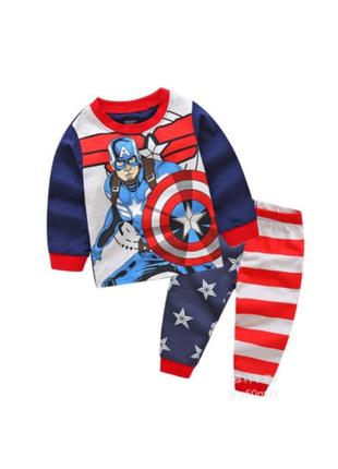 Костюм детский пижама капитан америка baby has s 035111 фото