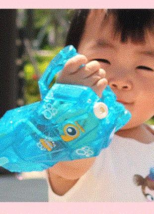 Детский генератор мыльных пузырей bubble синий 02229