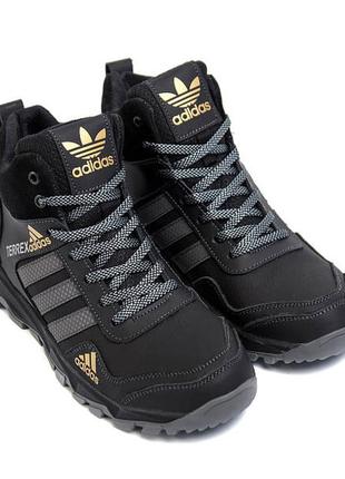 Мужские зимние ботинки ash adidas terrex black