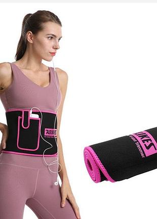 Фітнес- пояс adlikes для схуднення та занять спортом жіночий м фіолетовий 01406