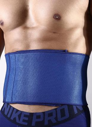 Фітнес- пояс снаова для схуднення та занять спортом l синій 01402