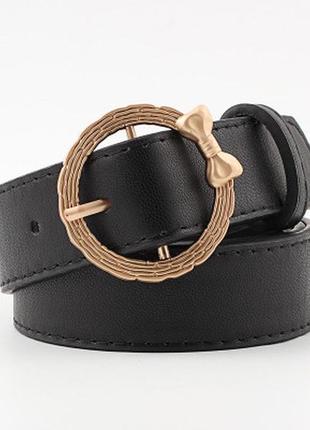 Ремень nuoya женский черный  01448