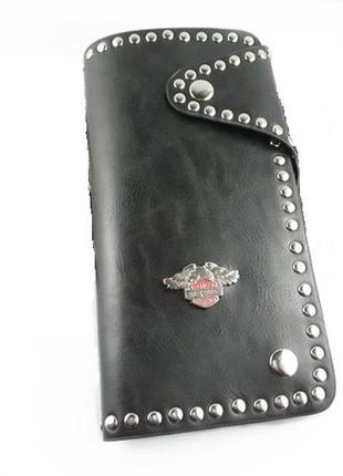 Гаманець портмоне кооrа з екошкіри чорний 00519