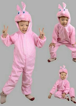 Карнавальный костюм зайка spring around розовый l 018674 фото