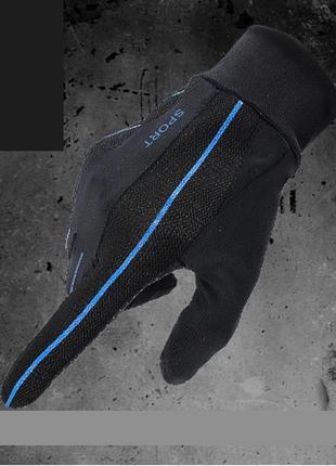 Перчатки для спорта sonny черный синий м 037392 фото