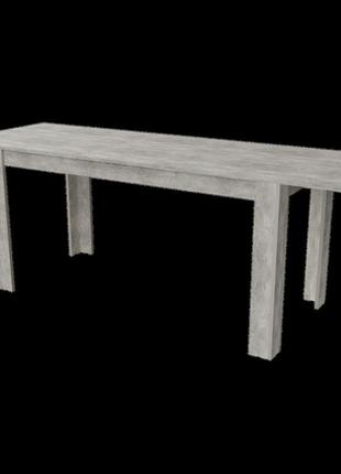 Обеденный раскладной стол неман грон 2160 бетон5 фото