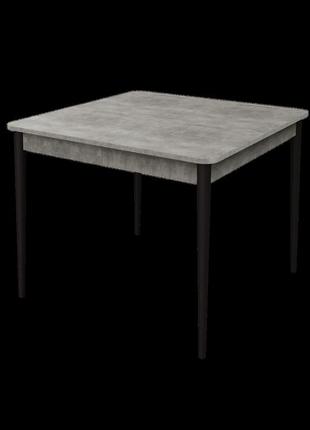 Раздвижной стол неман моно квадрат бетон/венге3 фото