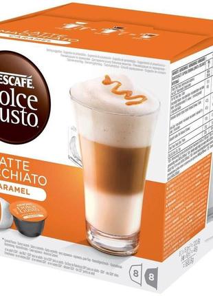 Nescafè dolce gusto caramel latte macchiato кавові капсули, 16 штук