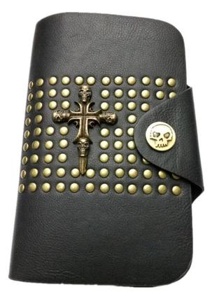 Кошелек портмоне мужской кооrа из экокожи черный 00522