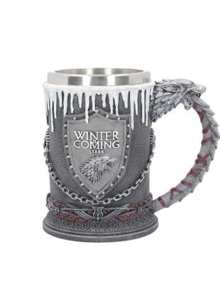 Кухоль sn winter is coming stark game of thrones 3d 500 мл 04058