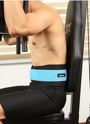 Пояс для тяжелой атлетики aolikes черно-синий l 01246