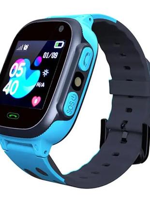 Дитячий розумний смарт годинник baby smart watch q15 з камерою і gps блакитні1 фото