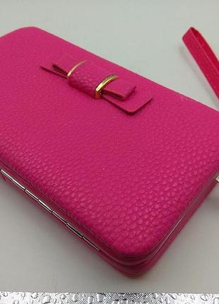 Кошелек женский pidanlu из экокожи розовый 00508