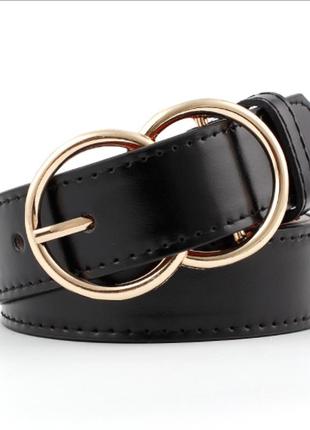 Ремінь nuoya жіночий чорний 02383