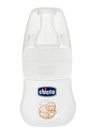 Бутылочка пластик chicco micro, 60мл, соска силикон, 0м+ (повреждена упаковка)