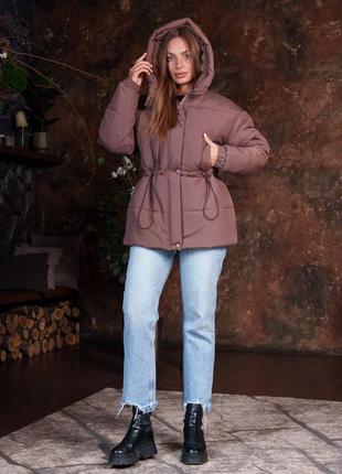 Теплая женская куртка, разных цветов3 фото