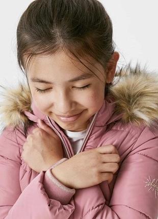 Теплая зимняя куртка, пальто, подростковая курточка удлиненная с поясом, утепленная на синтепоне3 фото