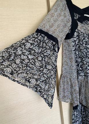 Шёлковая двойка:платье +блузон kookai размер м9 фото