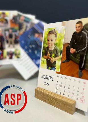 Печать календарей с вашими фотографиями на заказ. календарь 12х16см настольной с...