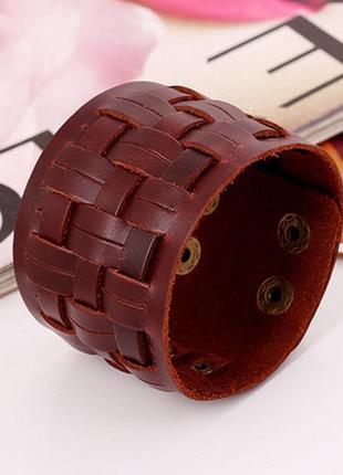 Браслет кожаный мужской европейский стиль 00257
