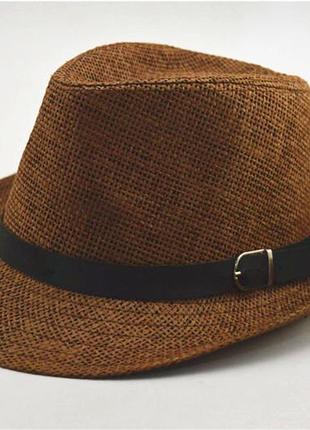 Шляпа с полями yankees темно коричневый 02309