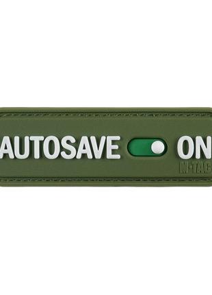 M-tac нашивка autosave pvc olive