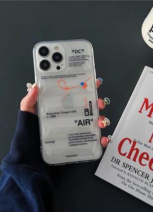 Прозрачных чехол на iphone "air"