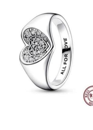 Кільце перстень срібло silver_pandora all for love