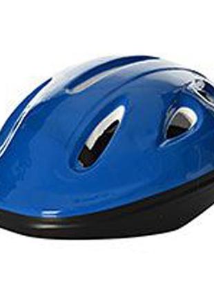 Детский шлем для катания на велосипеде ms 0013-1 с вентиляцией (синий)