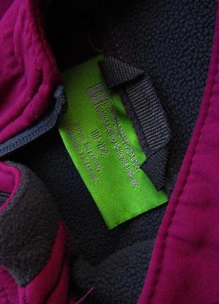 Спортивная термо куртка softshell мембрана софтшелл влагостойкая худи с капюшоном mountain warehouse2 фото