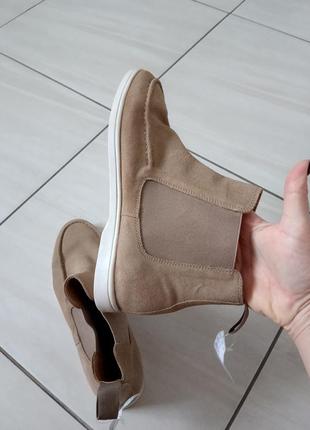 Брендовые сапоги ботинки беж новые натуральные9 фото