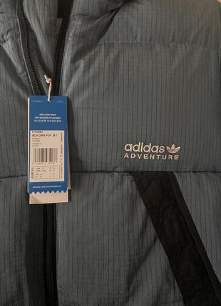 Безкоштовна доставка куртка adidas original mens adventure down puffer jacket blue h135802 фото