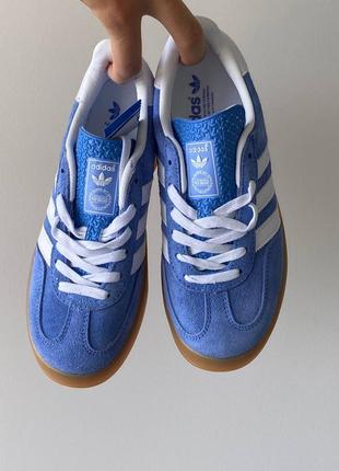 Кроссовки adidas gazelle indoor blue9 фото