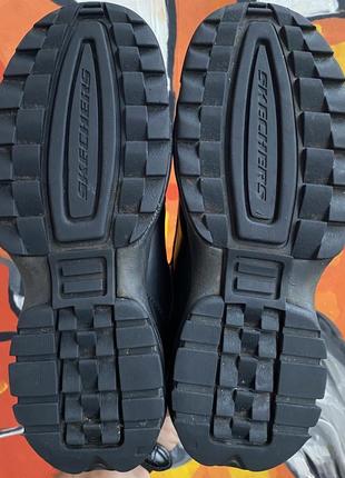 Skechers кроссовки 36 размер кожаные чёрные оригинал6 фото
