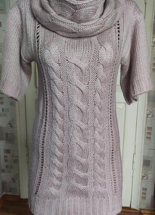 Теплий светр туніка-плаття.3 фото