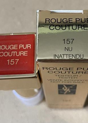 Yves saint laurent rouge pur couture помада для губ 157 nu inattendu4 фото