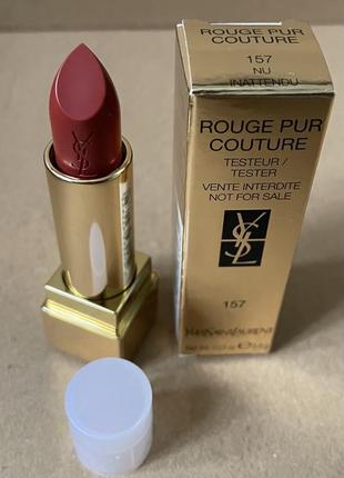 Yves saint laurent rouge pur couture помада для губ 157 nu inattendu3 фото