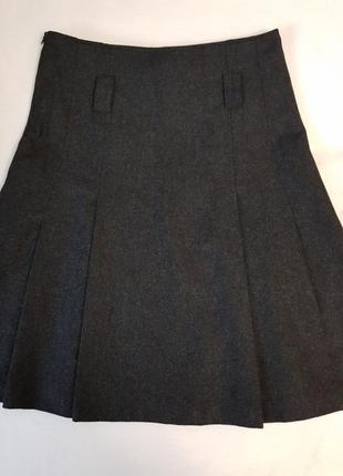 Тепла спідниця з якісної костюмної тканини на подкладці3 фото