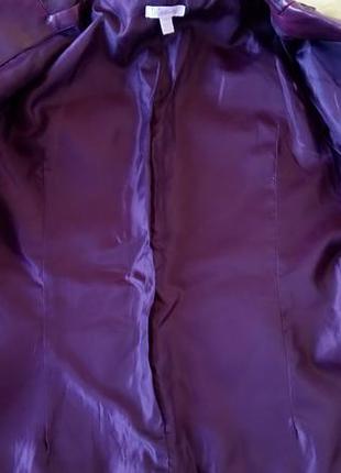Куртка-піджак колір бордо4 фото