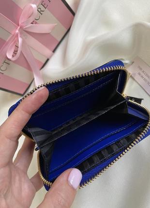 Синій гаманець victoria’s secret оригінал кошелек мини маленький гаманець вікторія сікрет4 фото