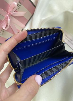 Синій гаманець victoria’s secret оригінал кошелек мини маленький гаманець вікторія сікрет6 фото