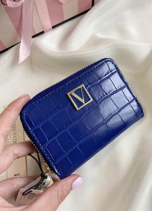Синій гаманець victoria’s secret оригінал кошелек мини маленький гаманець вікторія сікрет8 фото