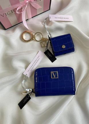 Синій гаманець victoria’s secret оригінал кошелек мини маленький гаманець вікторія сікрет9 фото