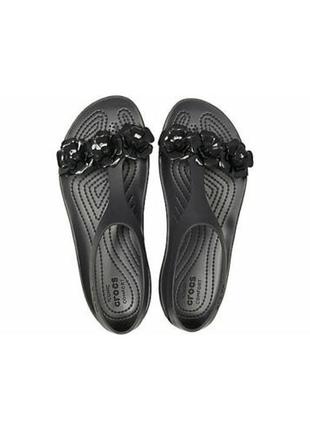 Сандалии босоножки женские crocs women´s serena sandal black5 фото