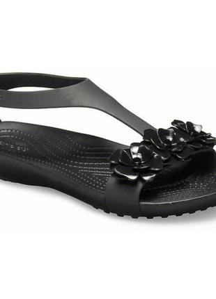Сандалии босоножки женские crocs women´s serena sandal black6 фото