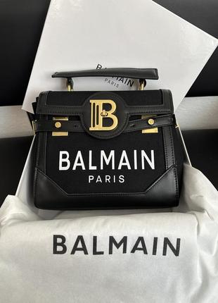 Женская сумка бальман черная balmain black