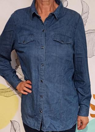 Джинсова сорочка "peacocks" 14/42/m 200грн