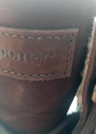 26 см. утеплённые кожаные ботинки pomar gore-tex (оригинал, финляндия) ecco7 фото