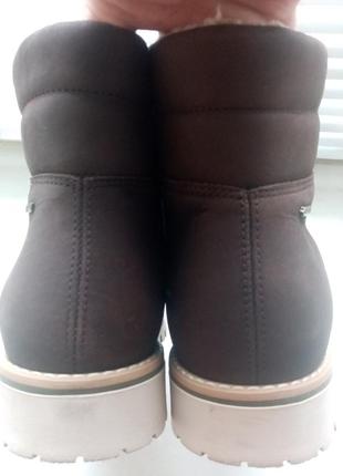 26 см. утеплённые кожаные ботинки pomar gore-tex (оригинал, финляндия) ecco8 фото
