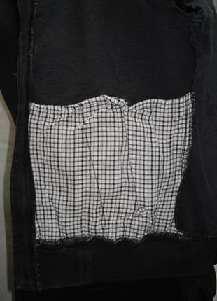 Кофта-куртка джинсова сіра з трикотажним капюшоном. s,xl2 фото